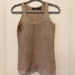 Ralph Lauren Beige Knit Top